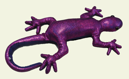A Purple Iridescent Gentle Gecko